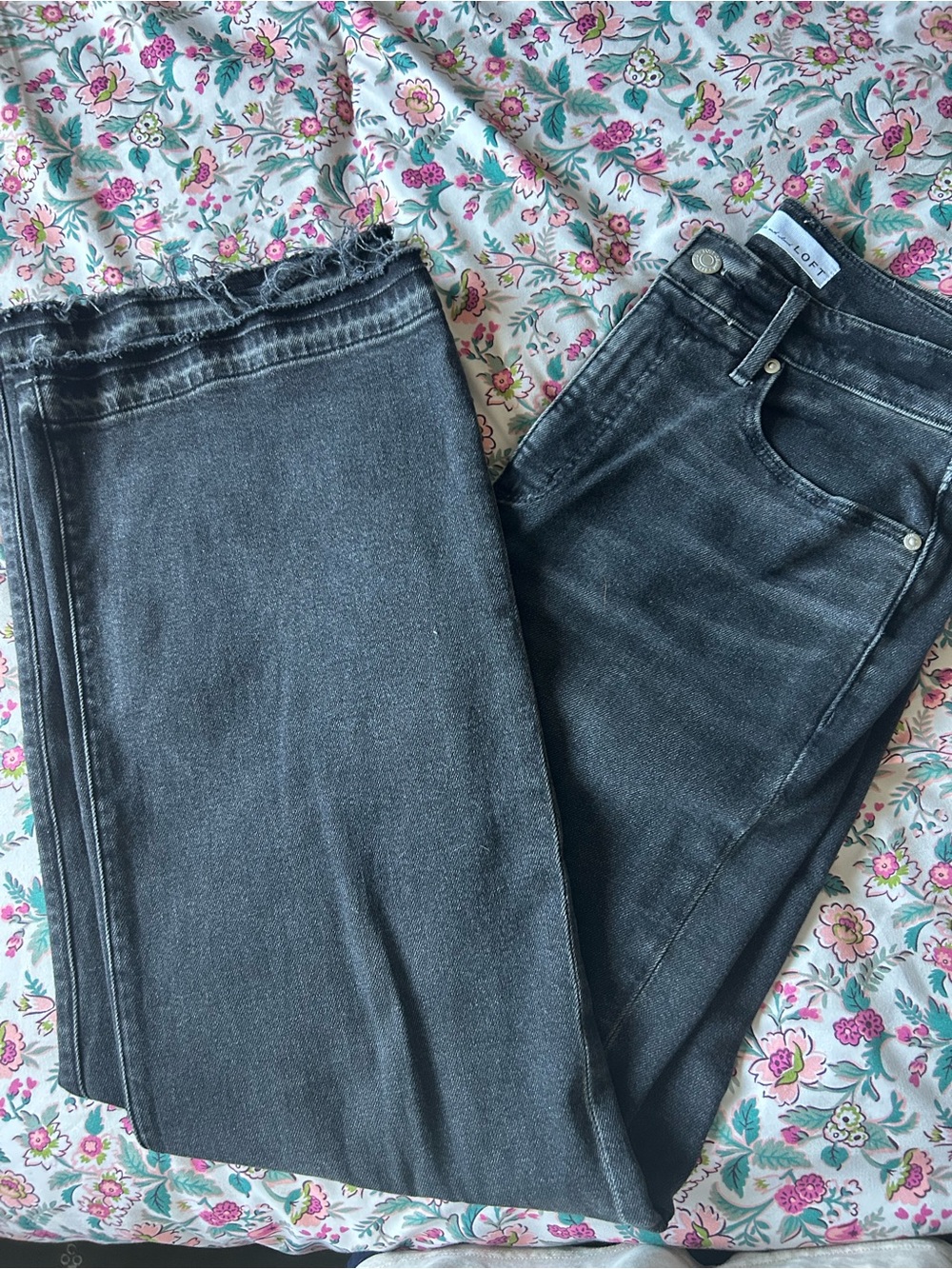 Wide leg Y2K look black wash